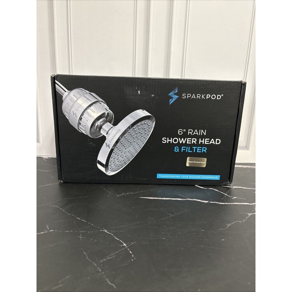 Sparkpod 6” Rain Shower Head & Multistage Filtration System. New